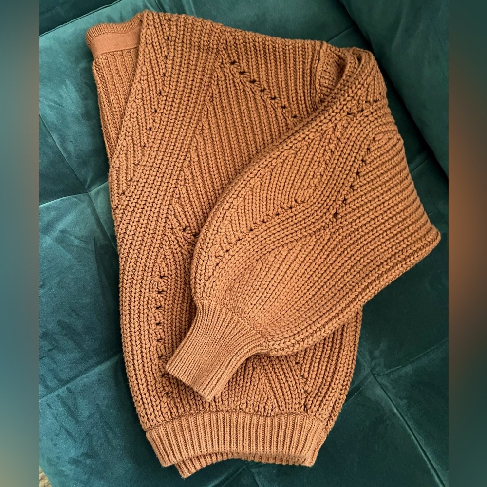 Cozy Knit Sweater in Tan